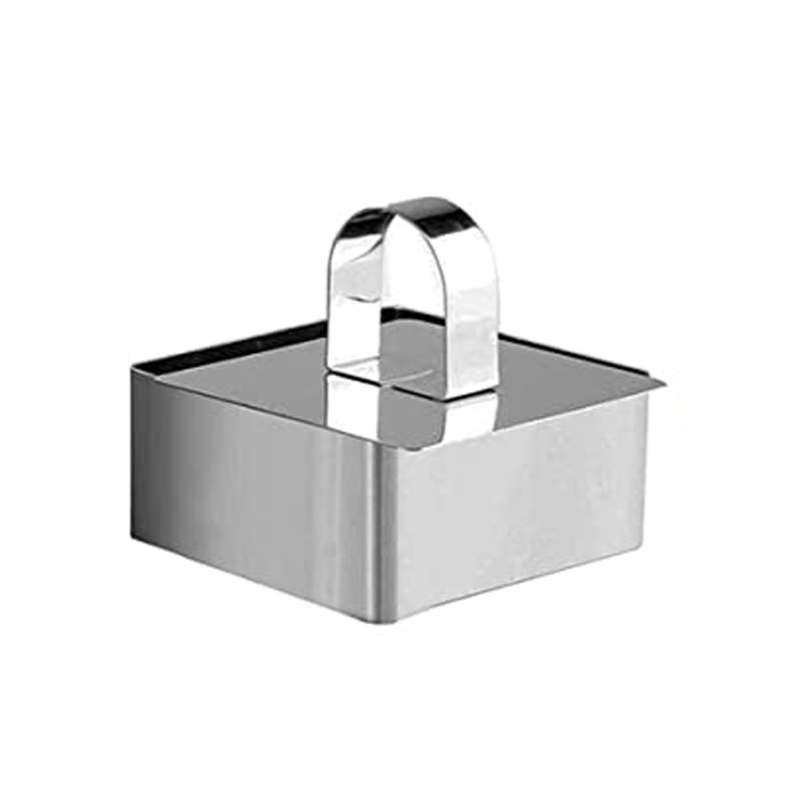 Форма за мус от неръждаема стомана, малка, кръгла, с дъно, сирене, квадратна, с форма на сърце, домашен инструмент за печене