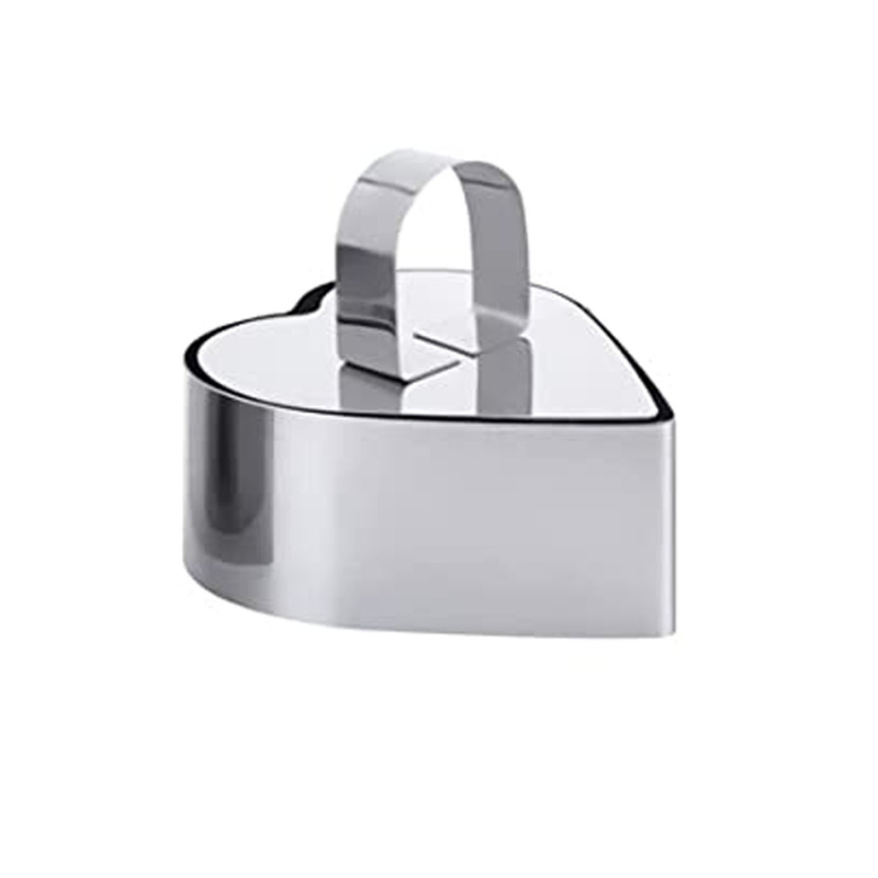 Форма за мус от неръждаема стомана, малка, кръгла, с дъно, сирене, квадратна, с форма на сърце, домашен инструмент за печене