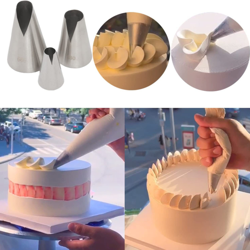 Amazoni kuummüük Santa Ana 304 õmblusteta kinnitussuu kattekoogi kinnitussuu küpsetamiseks 580s 580 686