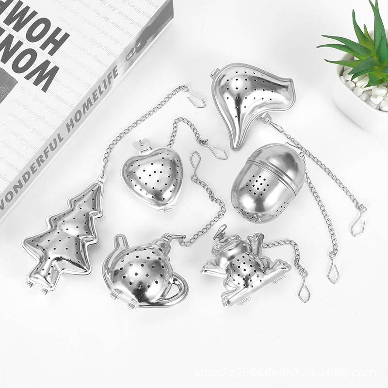 Nerūdijančio plieno pakabinamas puodelio arbatos sietelis modernus arbatos gaminimo artefaktas biuro arbatos čiaupas su specialiu padėklu, įvairių raštų pasirinktinai