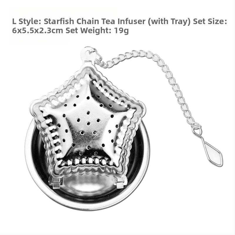 Цедка за чай от неръждаема стомана, висяща чаша, модерна цедка за чай, артефакт за приготвяне на чай, офис, отводняване на чай със специална тава, разнообразие от шарки по избор
