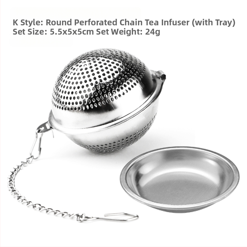 Nerūdijančio plieno pakabinamas puodelio arbatos sietelis modernus arbatos gaminimo artefaktas biuro arbatos čiaupas su specialiu padėklu, įvairių raštų pasirinktinai