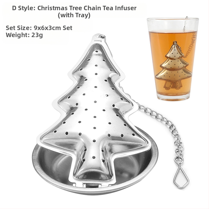 Nerūdijančio plieno pakabinamas puodelio arbatos sietelis modernus arbatos gaminimo artefaktas biuro arbatos čiaupas su specialiu padėklu, įvairių raštų pasirinktinai