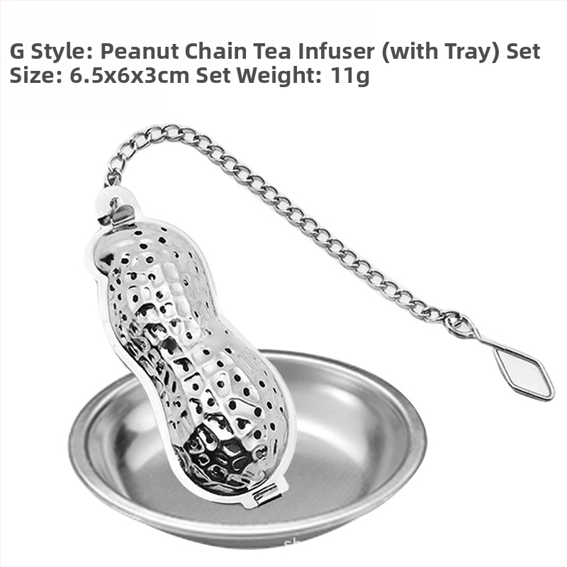 Nerūdijančio plieno pakabinamas puodelio arbatos sietelis modernus arbatos gaminimo artefaktas biuro arbatos čiaupas su specialiu padėklu, įvairių raštų pasirinktinai