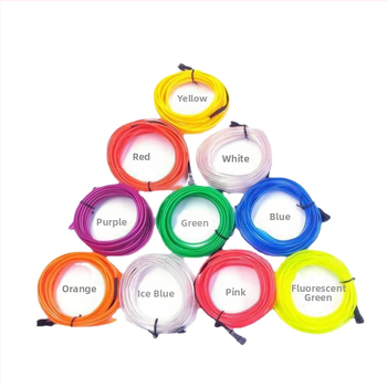 Šviesos linijos šviesa rankų darbo šviesa „pasidaryk pats“ neoninė šviesa medžiagos modelis mini LED šviesos viela plona geležinė viela šalta šviesa virvė šviesa