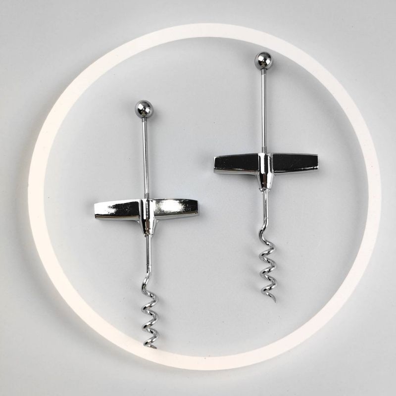 Didmeninė prekyba tarpvalstybiniu „pasidaryk pats“ vyno butelių atidarytuvu, T formos karoliukų spalvos dengimo spalvos sidabro kamščio butelių atidarytuvo vyno rinkiniu