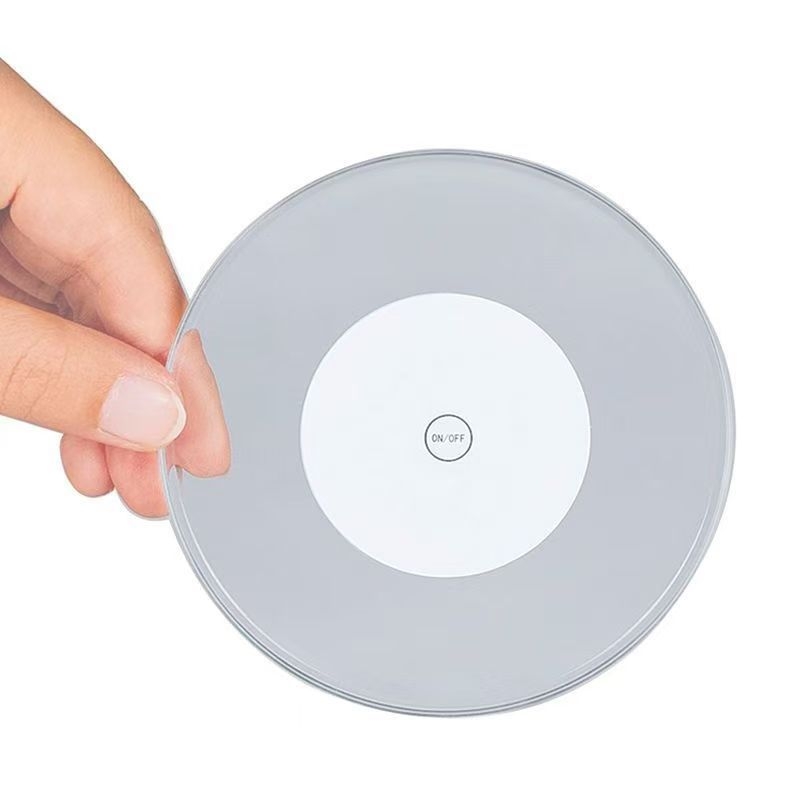 Akrilo šviečiantys padėkliukai, blykstės LED padėkliukų baro atmosfera, šviesos padėkliukai, vyno butelio pagrindas, blykstės puodelio lipdukas, logotipas