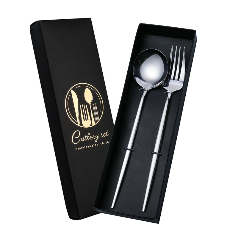 V formos nerūdijančio plieno stalo įrankių rinkinys, portugališkas peilis, šakutė ir šaukštas, keturių dalių, auksinis peilis ir šakutė, vakarietiško stiliaus stalo įrankiai, tinkantys dovanai.