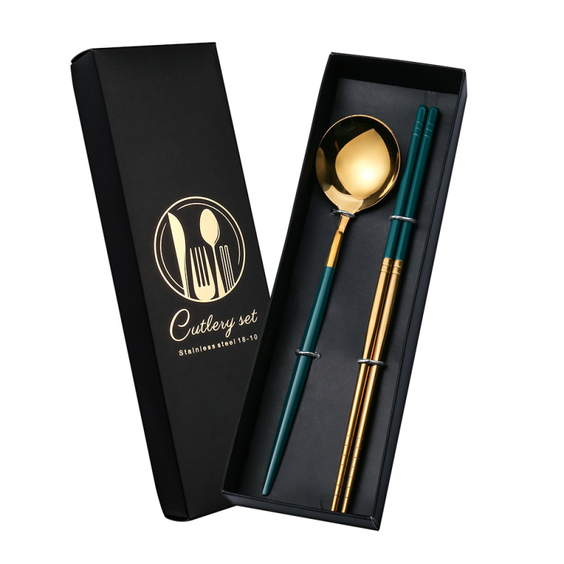 V formos nerūdijančio plieno stalo įrankių rinkinys, portugališkas peilis, šakutė ir šaukštas, keturių dalių, auksinis peilis ir šakutė, vakarietiško stiliaus stalo įrankiai, tinkantys dovanai.