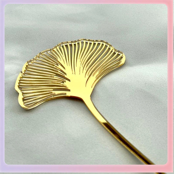 ➻ Διασυνοριακή διακόσμηση κέικ φύλλων Ginkgo Ακρυλικό ένθετο κέικ Γενεθλίων Τούρτα πάρτι ψησίματος Ένθετο κέικ