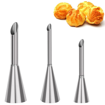 304 nerūdijančio plieno dekoravimo antgalis, pūstas antgalis, 3 dalių rinkinys, torto kremo dekoravimo kepimo įrankiai, „pasidaryk pats“, tiesioginis pardavimas iš gamyklos