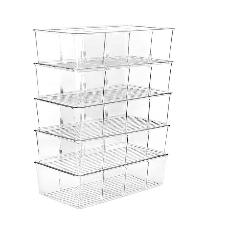 PET permatomų užkandžių kavos arbatos maišelių laikymo dėžė, sudedama iš stalo, šaldytuvo laikymo dėžė