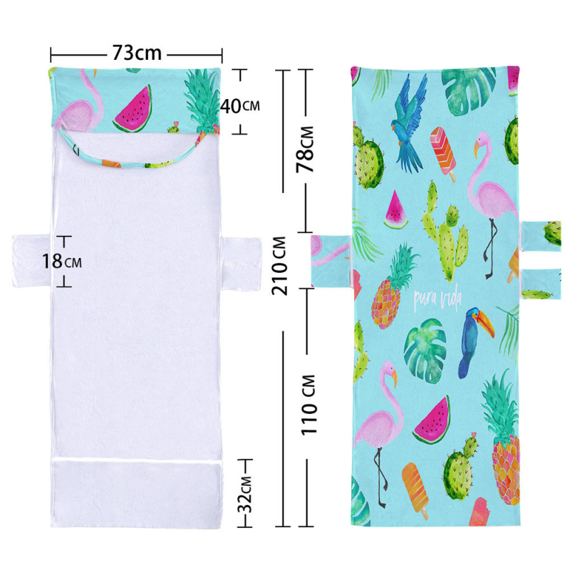 Tehase otsetarne mikrokiust rannatooli kate tugitool rätik rannarätiku kott minimaalne tellimus ookeani stiilis