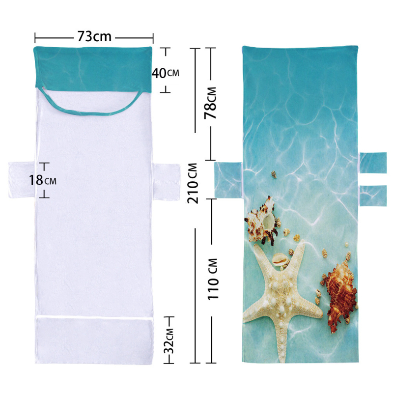 Tehase otsetarne mikrokiust rannatooli kate tugitool rätik rannarätiku kott minimaalne tellimus ookeani stiilis