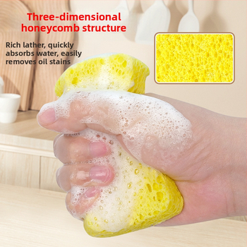 Διασυνοριακό σφουγγάρι καθαρισμού ξυλοπολτού Magic Washer Πυκνωμένο σφουγγάρι καθαρισμού ξυλοπολτού Βαμβακιού Απορροφητικό πανί καθαρισμού ρούχων