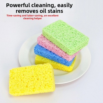 Διασυνοριακό σφουγγάρι καθαρισμού ξυλοπολτού Magic Washer Πυκνωμένο σφουγγάρι καθαρισμού ξυλοπολτού Βαμβακιού Απορροφητικό πανί καθαρισμού ρούχων