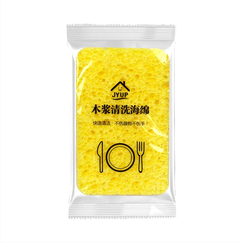Határokon átnyúló fapép szivacsmosó tisztító varázslatos alátét vastagított fapép pamut mosó szivacs nedvszívó mosó kendő