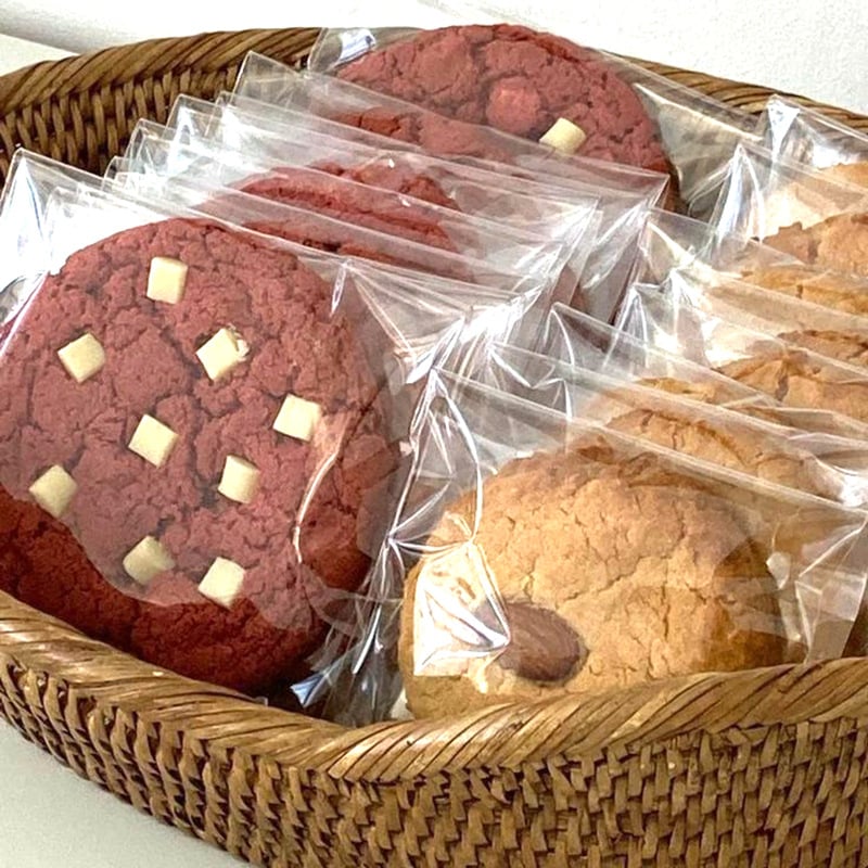 Küpsisepakend Lumehelveste krõbe proteiinisuhkur Makroon Muna Krõbe Madeleine Skoon Läbipaistev Isekleepuv kott