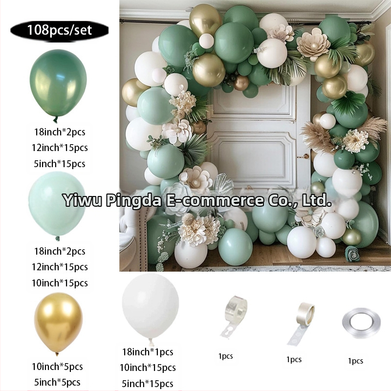 Retro žalios rožės raudono baliono kostiumas gimtadienio vestuvių latekso balionų dekoracija drabužių vakarėlio balionų arka