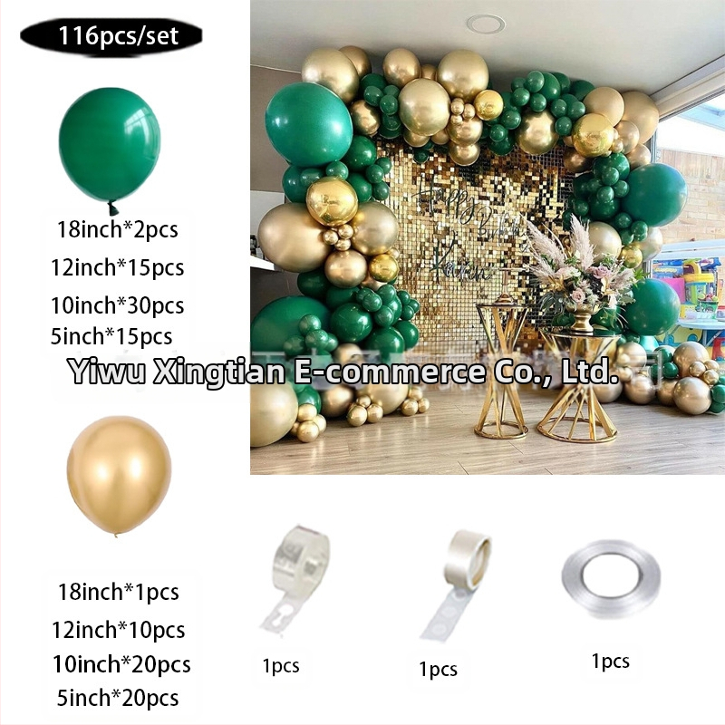 Retro žalios rožės raudono baliono kostiumas gimtadienio vestuvių latekso balionų dekoracija drabužių vakarėlio balionų arka