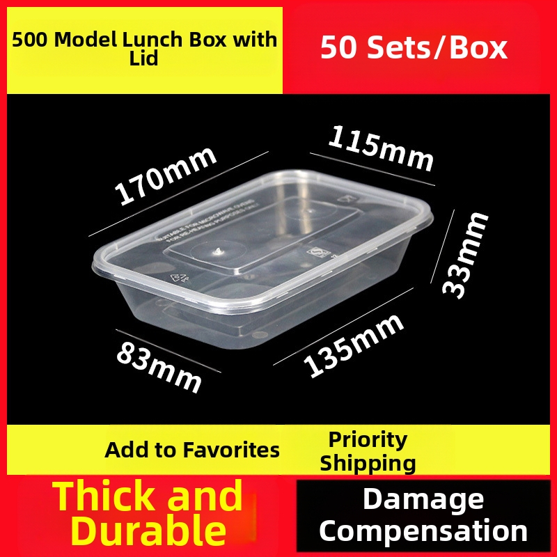Vienkartinė pietų dėžutė, sutirštinta pakuotė, stačiakampė apvali dubenėlė, plastikinė pietų dėžutė, greitas maistas su dangteliu, iškylos šildymas