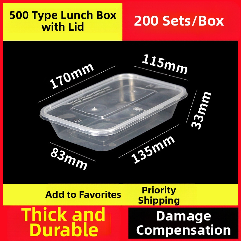 Vienkartinė pietų dėžutė, sutirštinta pakuotė, stačiakampė apvali dubenėlė, plastikinė pietų dėžutė, greitas maistas su dangteliu, iškylos šildymas