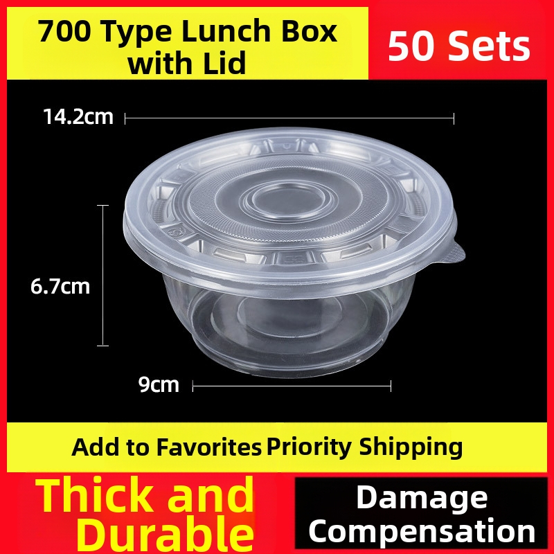 Vienkartinė pietų dėžutė, sutirštinta pakuotė, stačiakampė apvali dubenėlė, plastikinė pietų dėžutė, greitas maistas su dangteliu, iškylos šildymas