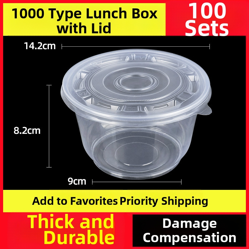 Vienkartinė pietų dėžutė, sutirštinta pakuotė, stačiakampė apvali dubenėlė, plastikinė pietų dėžutė, greitas maistas su dangteliu, iškylos šildymas