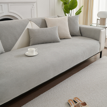 Водоустойчива възглавница за диван от царевичен кадифе, нов модел 2025, всесезонна универсална неплъзгаща се възглавница за седалка, против надраскване от котка, плат за покриване на дивана