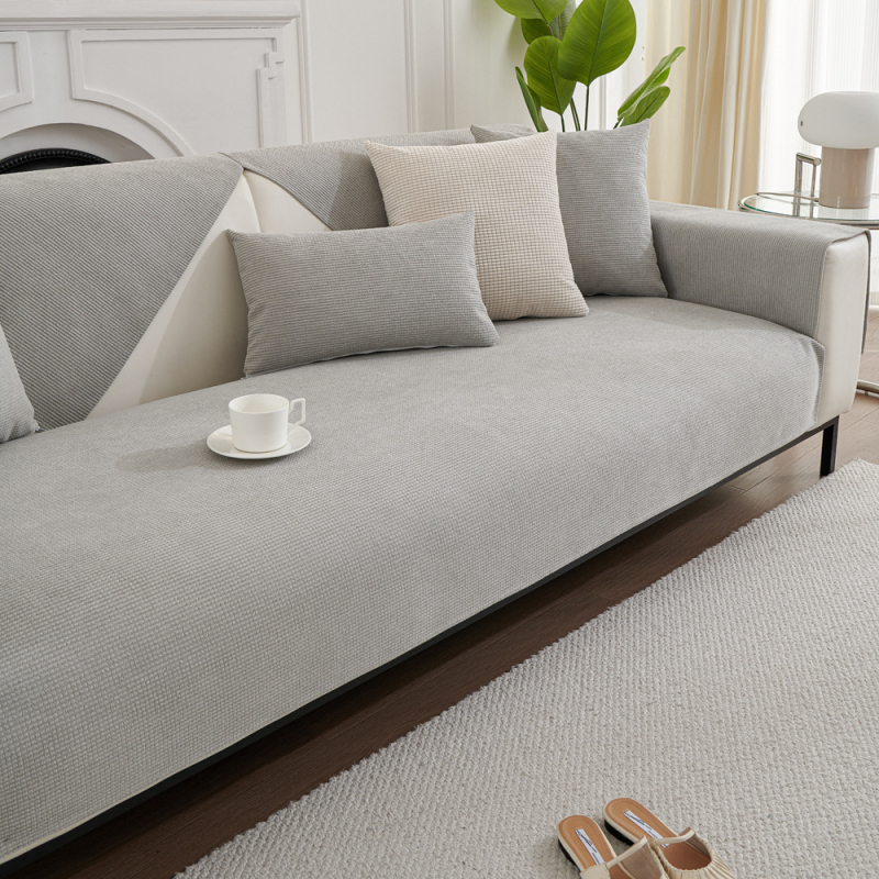 Водоустойчива възглавница за диван от царевичен кадифе, нов модел 2025, всесезонна универсална неплъзгаща се възглавница за седалка, против надраскване от котка, плат за покриване на дивана