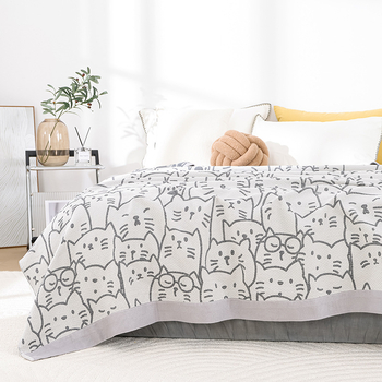 Vasarinė grynos medvilnės marlės rankšluosčių antklodė Vasarinė dvigubo snukio antklodė Suaugusiems Plona grynos medvilnės oro kondicionavimo antklodė Vasarinė antklodė Plona užvalkalo antklodė