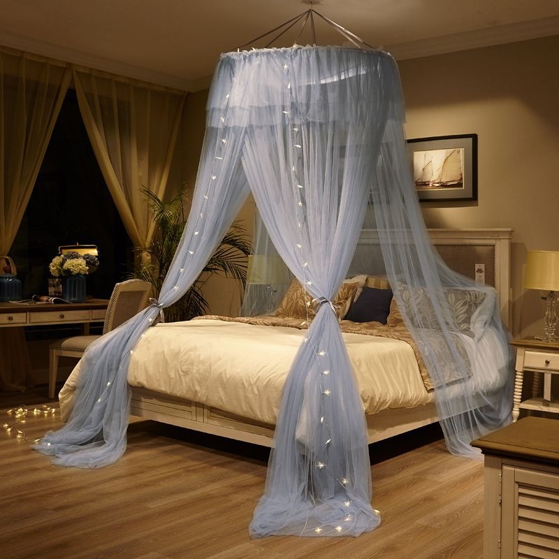 Internetikuulsuste printsessi stiilis lae sääsevõrk kupli sääsevõrk kahekordne majapidamissääsevõrk 1,2 m 1,8 m 2 m voodi paigaldusvaba tehas