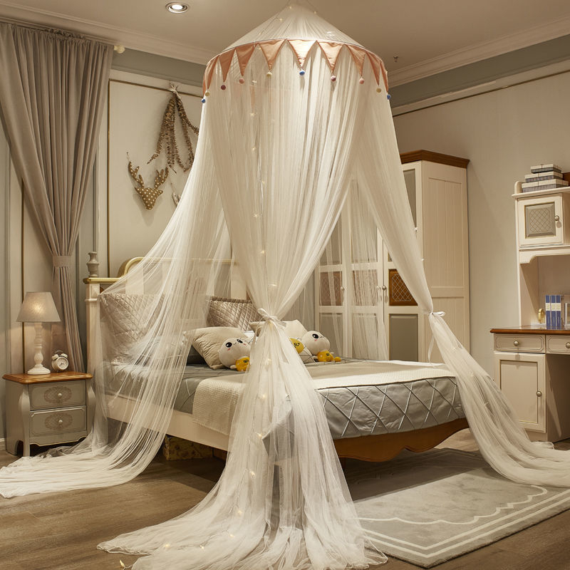 Internetikuulsuste printsessi stiilis lae sääsevõrk kupli sääsevõrk kahekordne majapidamissääsevõrk 1,2 m 1,8 m 2 m voodi paigaldusvaba tehas