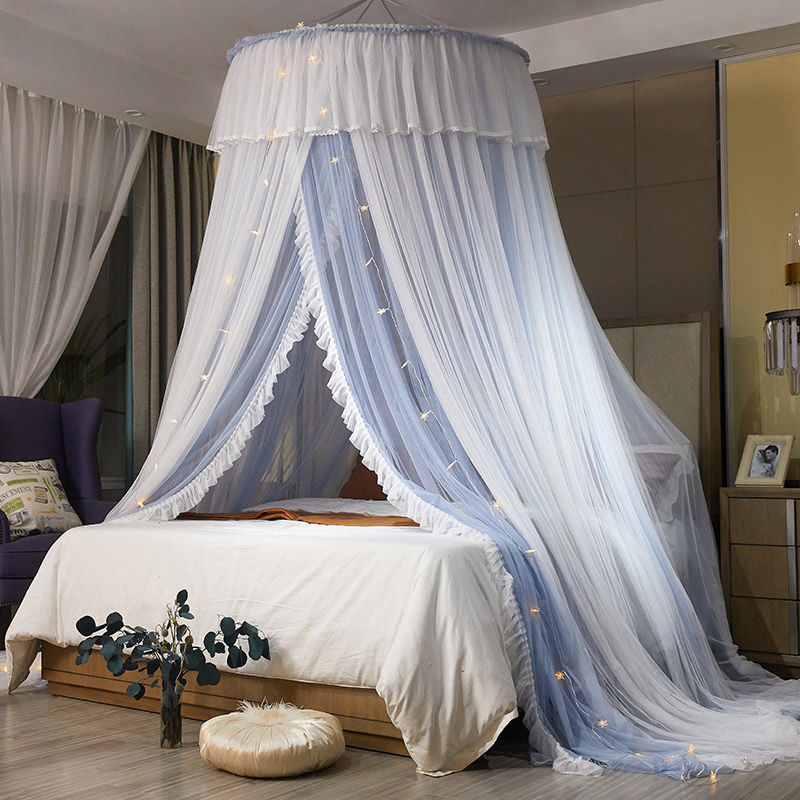 Internetikuulsuste printsessi stiilis lae sääsevõrk kupli sääsevõrk kahekordne majapidamissääsevõrk 1,2 m 1,8 m 2 m voodi paigaldusvaba tehas