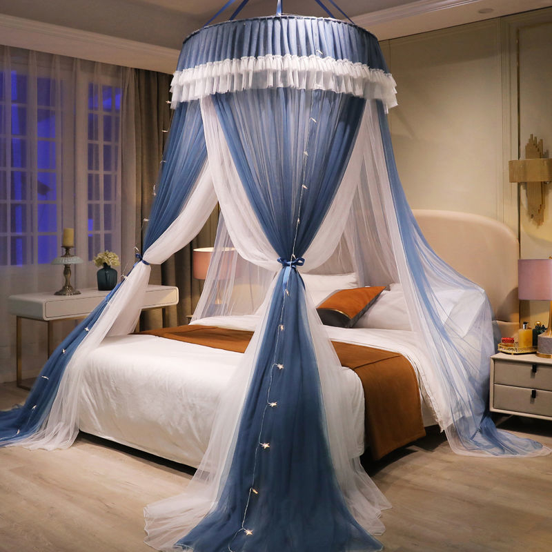 Internetikuulsuste printsessi stiilis lae sääsevõrk kupli sääsevõrk kahekordne majapidamissääsevõrk 1,2 m 1,8 m 2 m voodi paigaldusvaba tehas