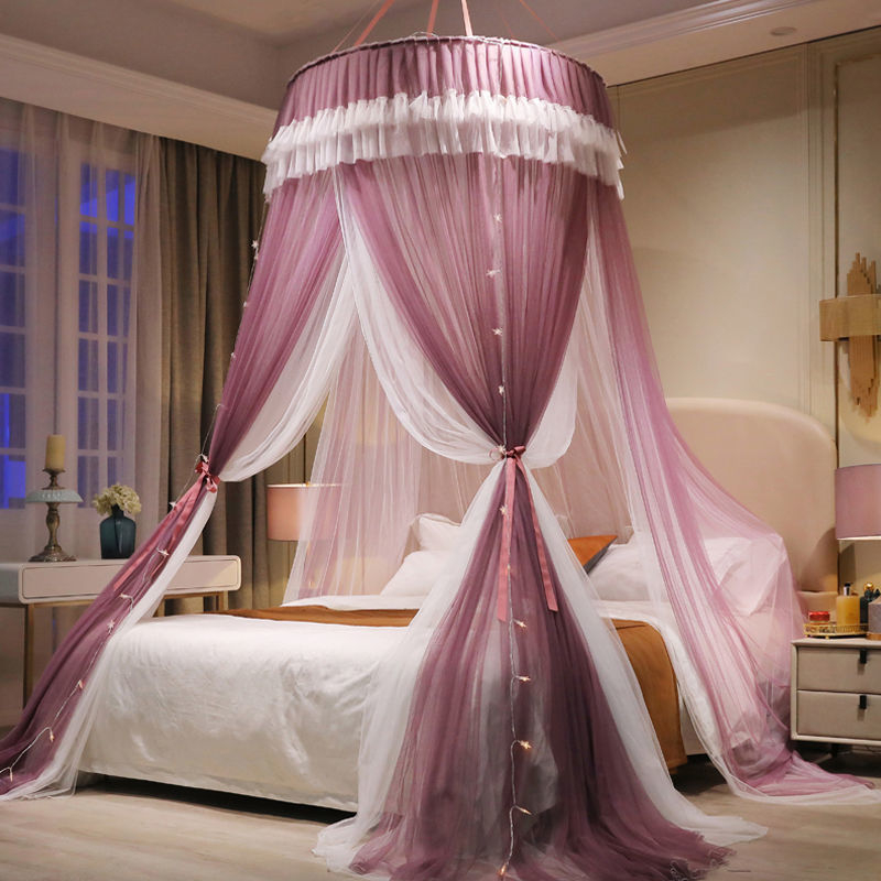 Internetikuulsuste printsessi stiilis lae sääsevõrk kupli sääsevõrk kahekordne majapidamissääsevõrk 1,2 m 1,8 m 2 m voodi paigaldusvaba tehas