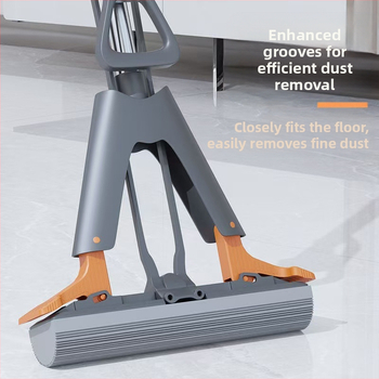 Kummist puuvillast põrandamopp, käed-vabad pesumopp, käsnmopp, majapidamise ühekordne puhastus 2024. aastal, uus vett imav kokkupandav laisk mopp