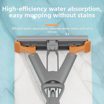 Kummist puuvillast põrandamopp, käed-vabad pesumopp, käsnmopp, majapidamise ühekordne puhastus 2024. aastal, uus vett imav kokkupandav laisk mopp