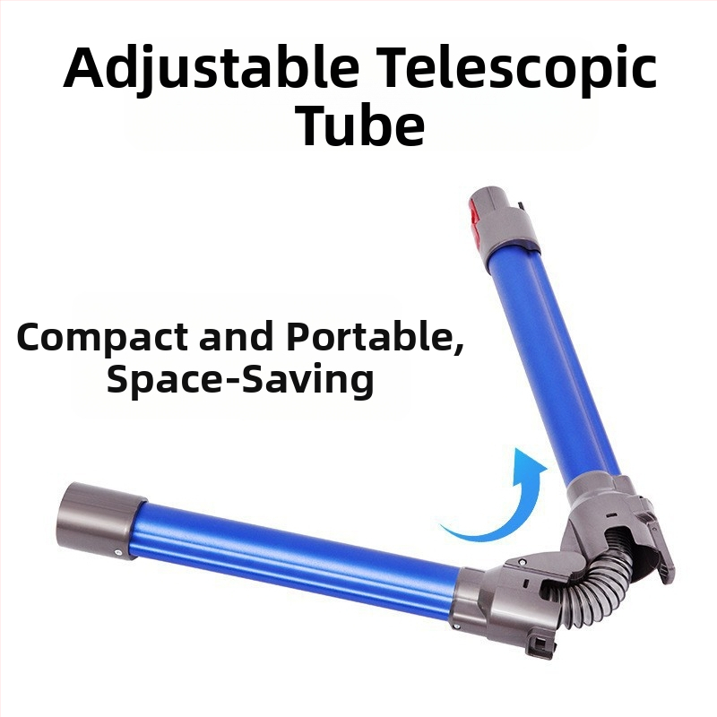 Подходящ за аксесоари на Dyson V7 V8 V10 V11 Ръчна прахосмукачка Метална алуминиева тръба Сгъваем прът