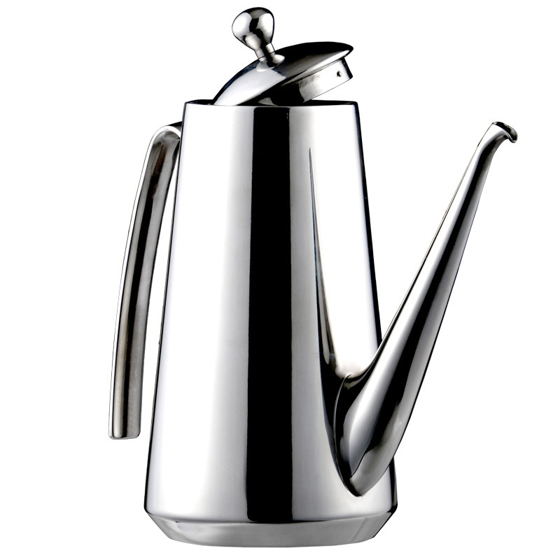 Italija JVS aliejaus puodas 304 nerūdijančio plieno aliejaus butelis Buitinis maistinis be aliejaus nepralaidus virtuvės aliejaus laikymo indas