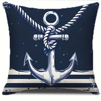 Διασυνοριακές νέες μαξιλαροθήκες με λινό τυπωμένο, κομψές ναυτικές θήκες, κατασκευαστές που παρέχουν χονδρική μαξιλαροθήκες για καναπέδες στο σπίτι