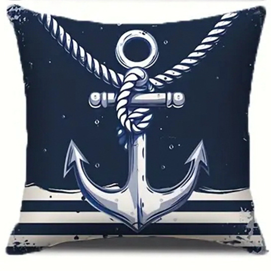Трансгранични нови ленени калъфки за възглавници с елегантни моряшки стил, доставят на едро калъфки за възглавници за домашен диван