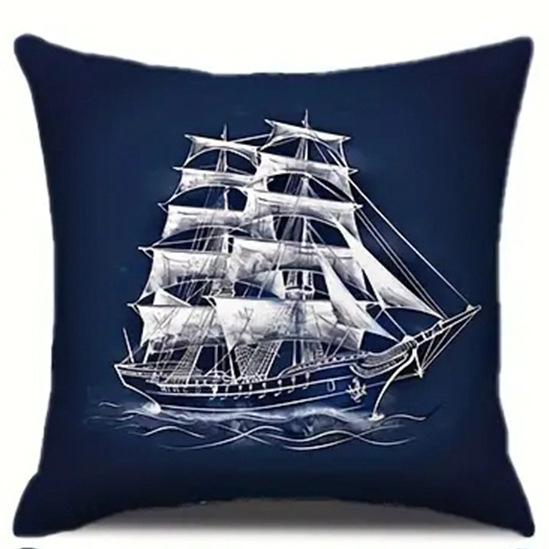 Трансгранични нови ленени калъфки за възглавници с елегантни моряшки стил, доставят на едро калъфки за възглавници за домашен диван