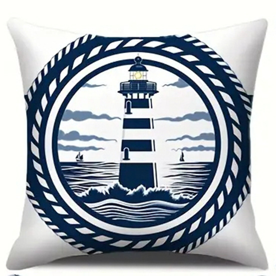 Трансгранични нови ленени калъфки за възглавници с елегантни моряшки стил, доставят на едро калъфки за възглавници за домашен диван