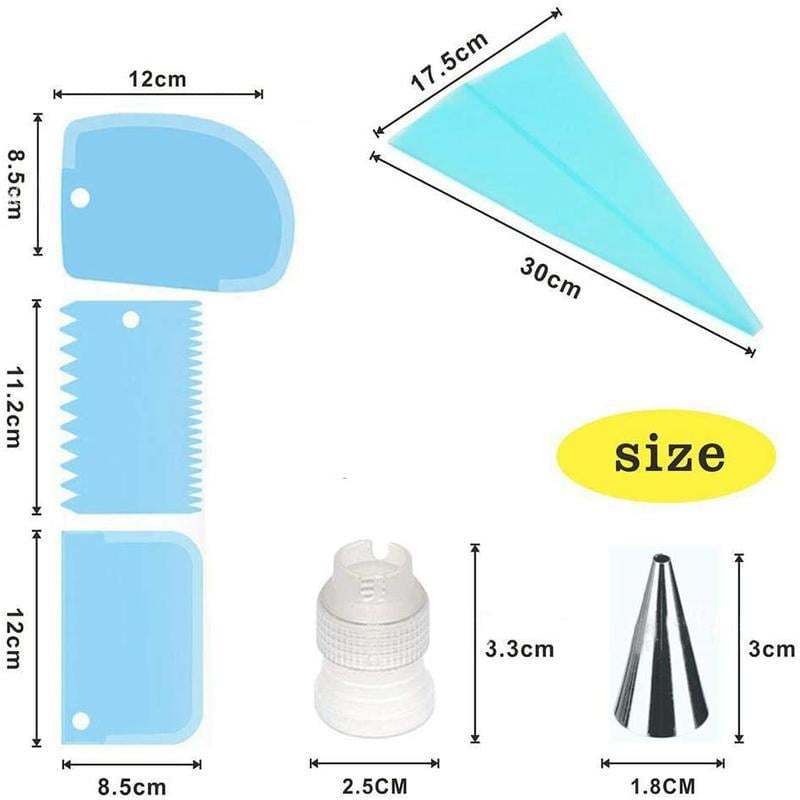Kvaliteetne TPU Korea stiilis seelikukaunistamise otsikute komplekt, kookiküpsetamise isetegemise tööriistad, 19-osaline komplekt koduköögiks