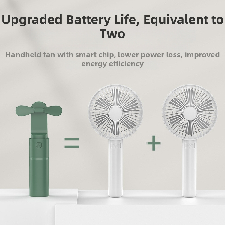 Ručný stolný malý ventilátor, nabíjateľný, ultra tichý, kancelársky, študentský, mini prenosný, prenosný, veľký vietor