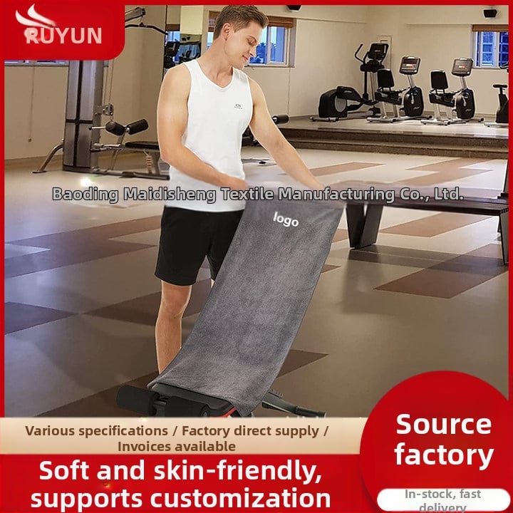 Pārrobežu fitnesa sviedrus absorbējošs dvielis sporta zāles spilvenveida dvielis sviedrus noslaukošs ātri žūstošs dvielis mīksts sabiezināts sporta dvielis vairumtirdzniecībā