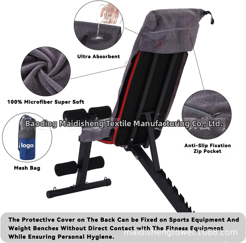 Трансгранична фитнес кърпа, абсорбираща потта, фитнес кърпа, възглавница, кърпа за избърсване на потта, бързосъхнеща кърпа, мека удебелена спортна кърпа на едро