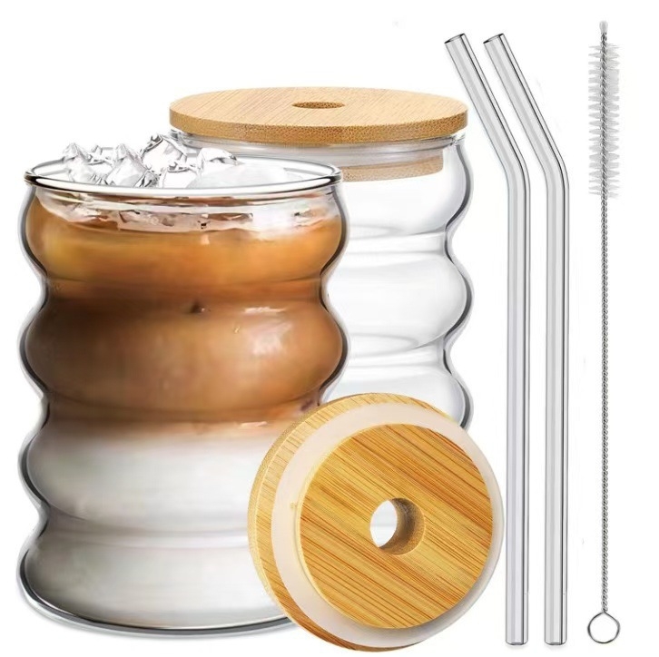 Hulgimüük lainepapist klaasist tass kohvipiima tass majapidamises mikrolaineahju küte armas röövik tass rõngas tass