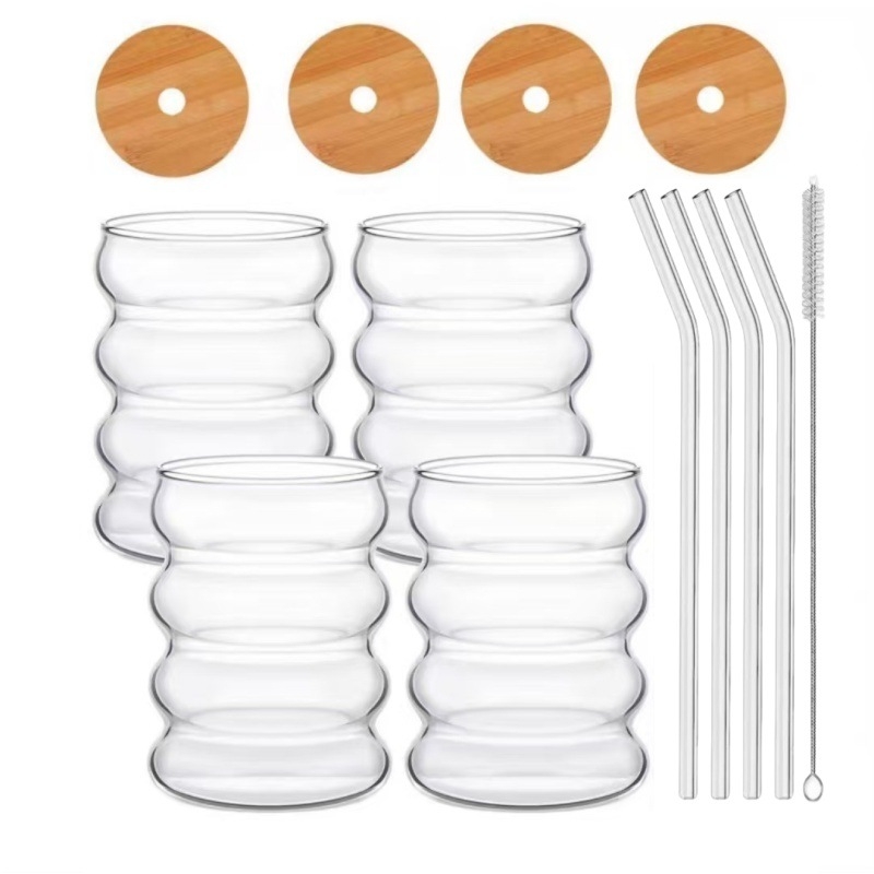 Hulgimüük lainepapist klaasist tass kohvipiima tass majapidamises mikrolaineahju küte armas röövik tass rõngas tass